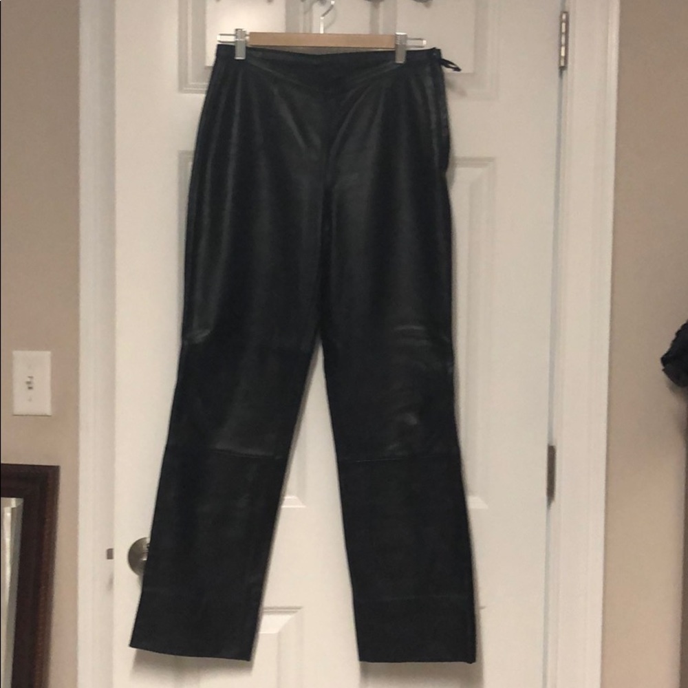 Supple leather pants